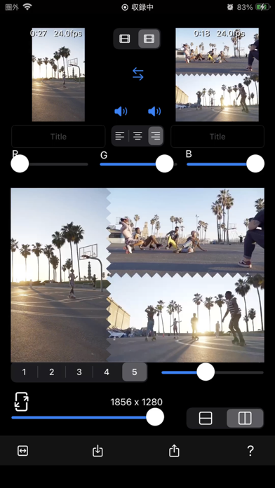 Video-Mix Before/After Screenshot