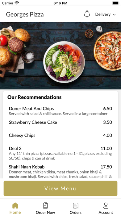 Georges Pizza Screenshot