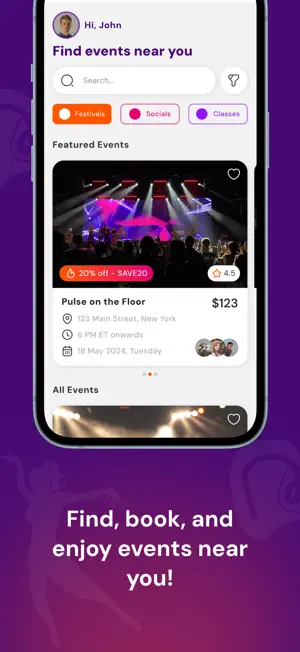 MASHlife: Social Dance Events screenshot 2
