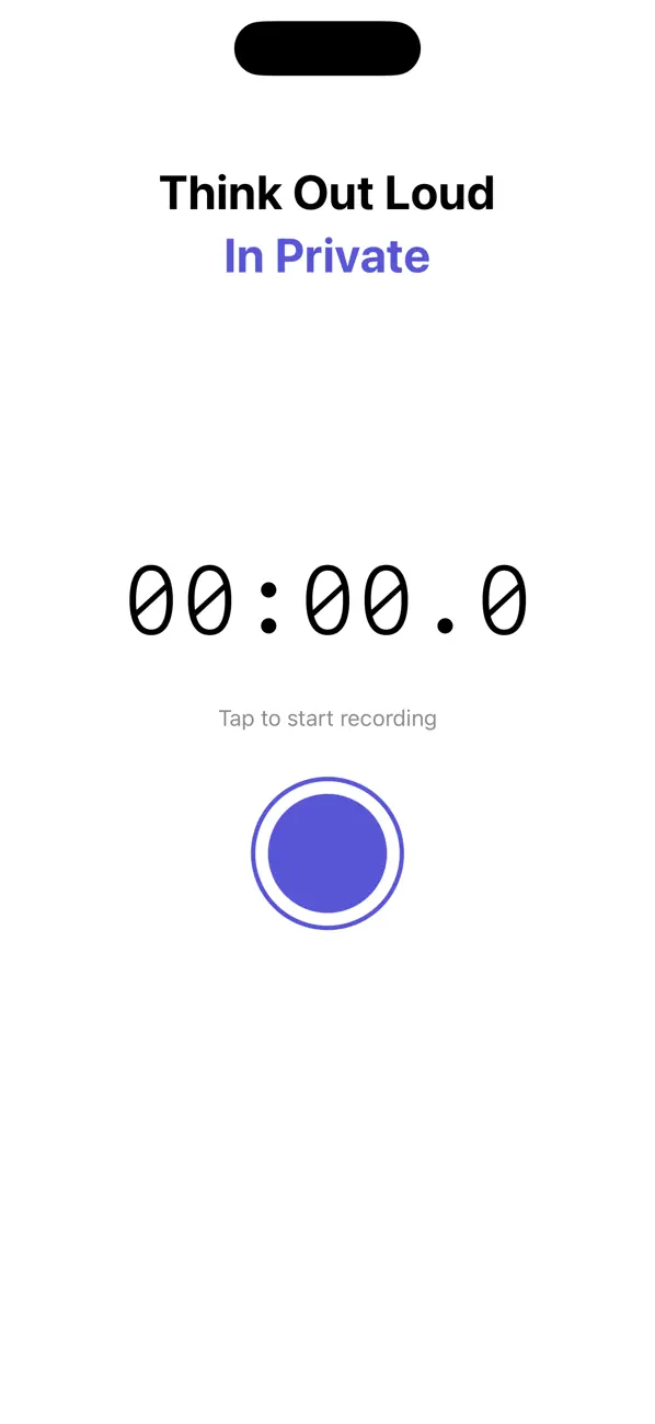 Screenshot #1 pour Aside - Voice Notes AI