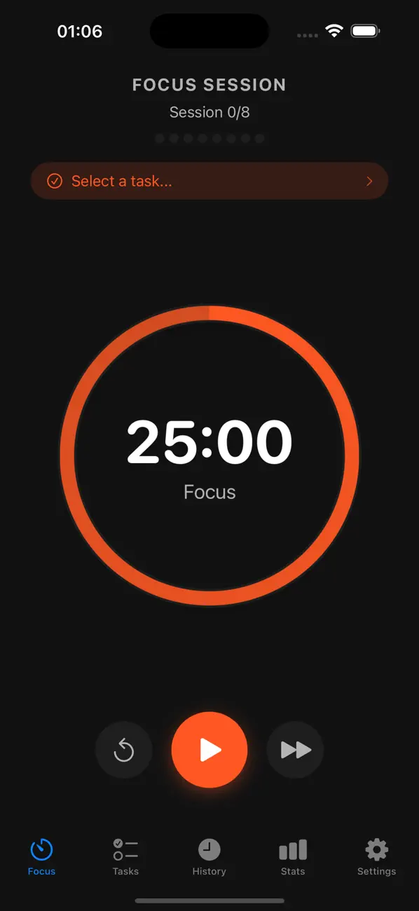 #1. FocusFlow Timer (iOS) Göre: Nguyen Toan Le