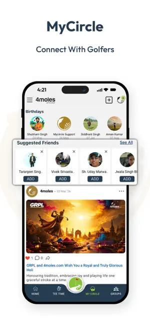 4moles Golf TeeTimes & Scoring screenshot 3