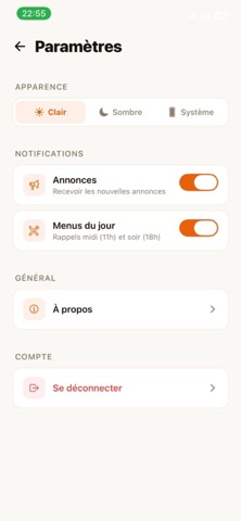 Menu UASZ screenshot
