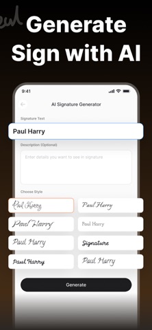 Signature Maker - Sign AI iPhone screenshot