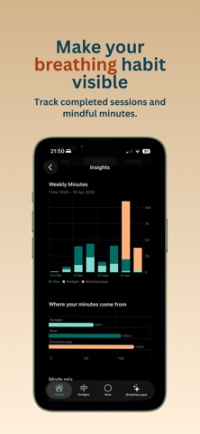 BreathePilot: Guided Breathing iPhone screenshot