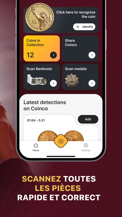 Screenshot #2 pour Coinco: Coin Identifier, Scan