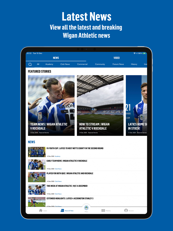 Screenshot #5 pour Wigan Athletic FC