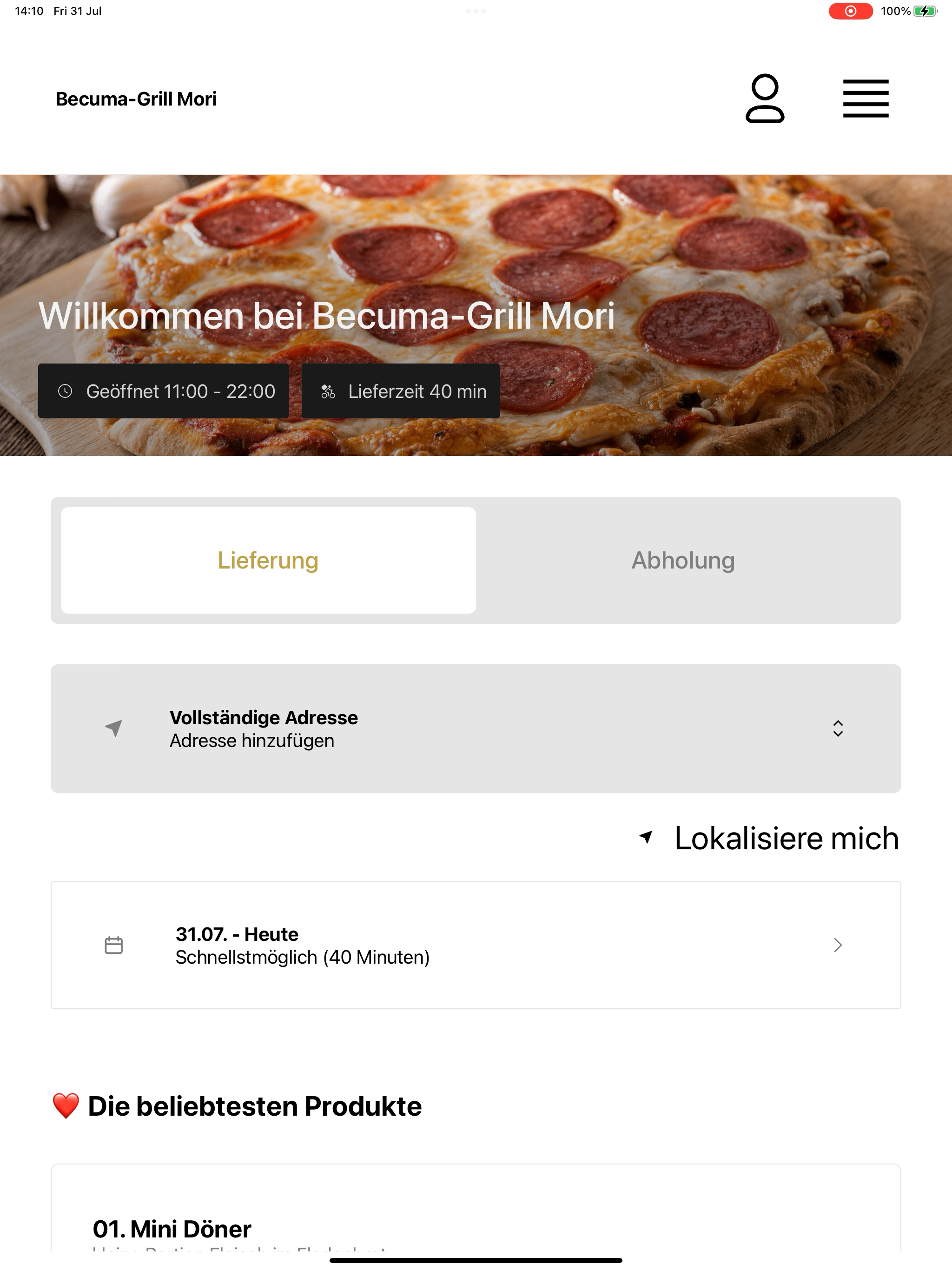 Becuma-Grill Mori screenshot 11