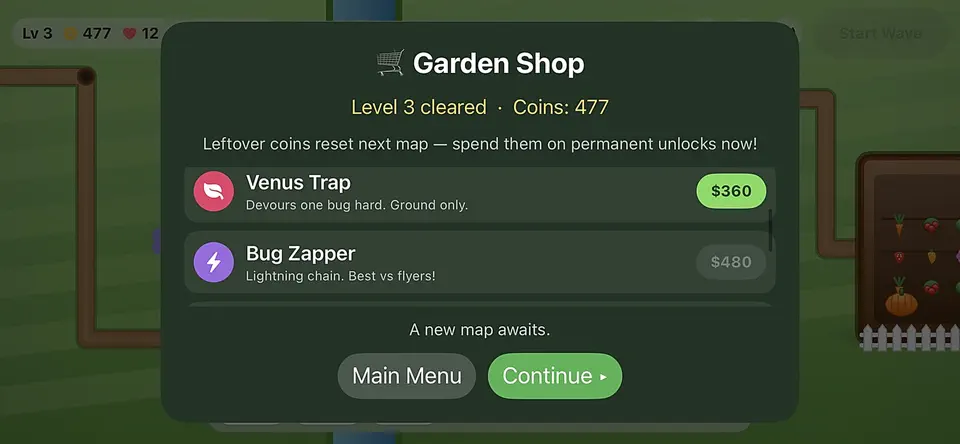 Screenshot von Garden Guard auf dem iPhone 1