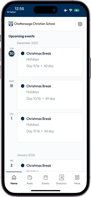 Chattanooga Christian School screenshot 2