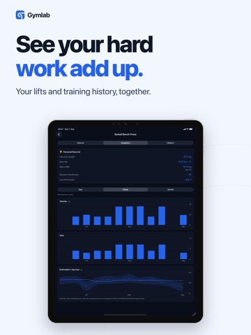 Gymlab: Workouts & Strain iPad screenshot