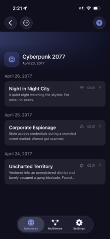 Multiverse Journal Screenshot 3 of 6