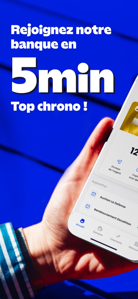 BforBank – Banque en ligne - Les utilisateurs découvrent une interface claire permettant l'ouverture de compte rapide et la visualisation instantanée des transactions quotidiennes.