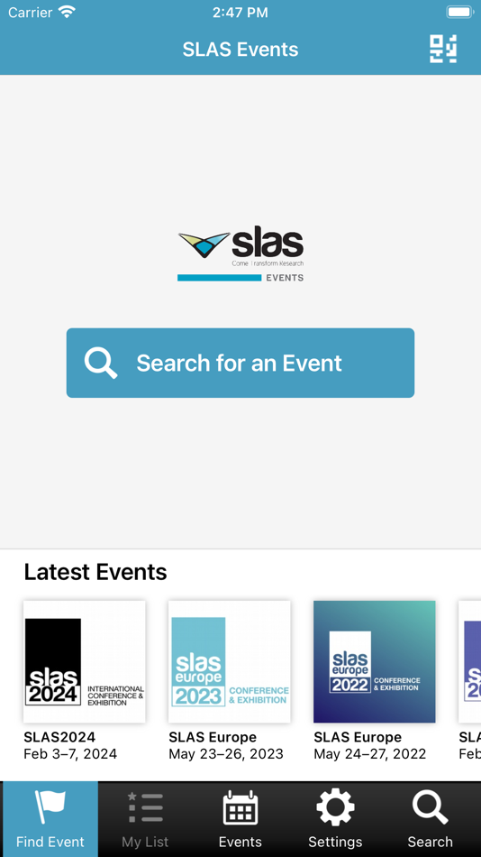 #1. SLAS Events (iOS) 由: Society for Laboratory Automation and Screening