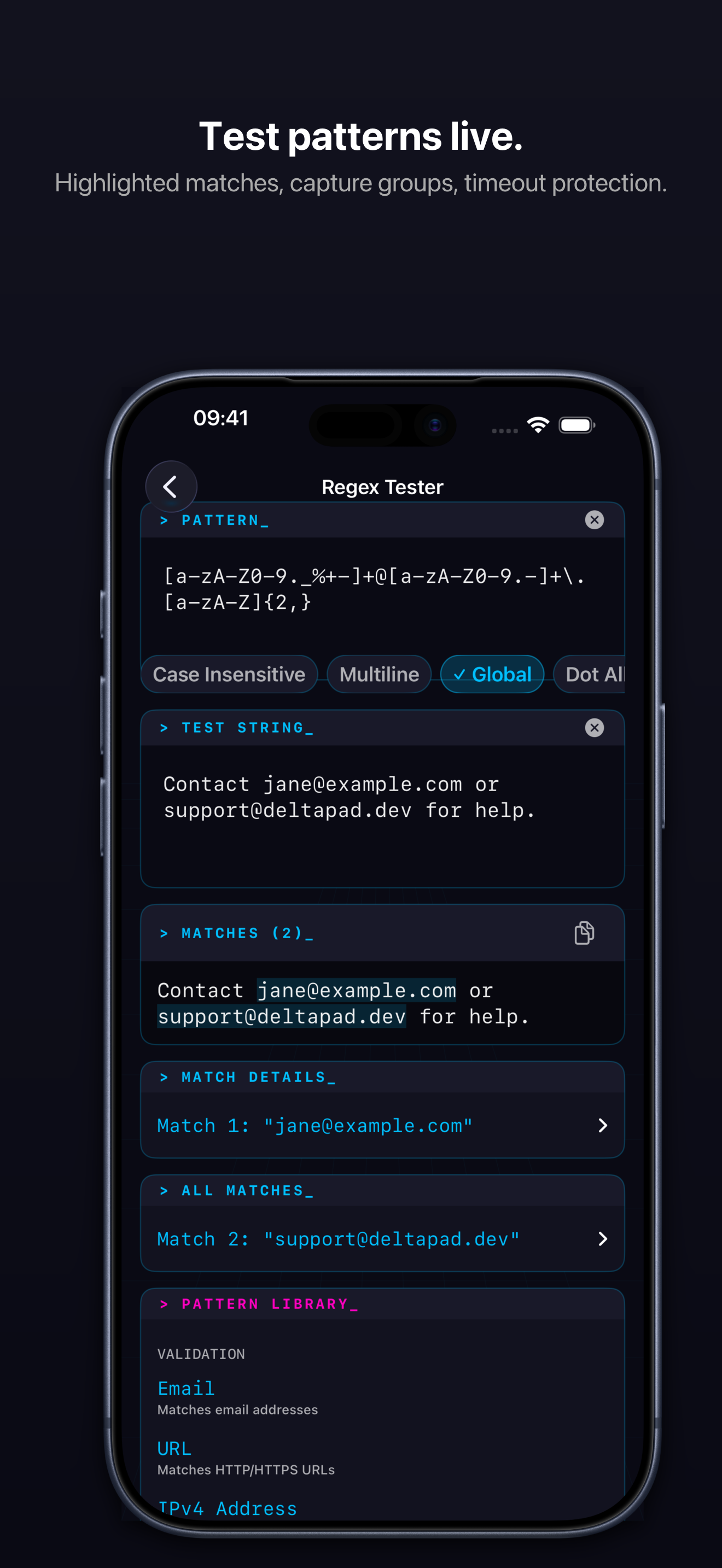 DeltaPad - Dev Tools