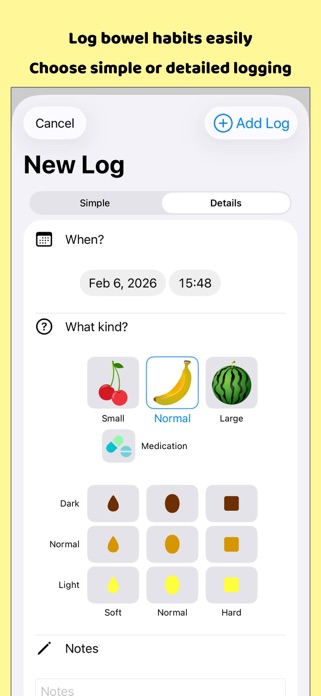 Bowel Habit Diary Screenshot 2 of 4