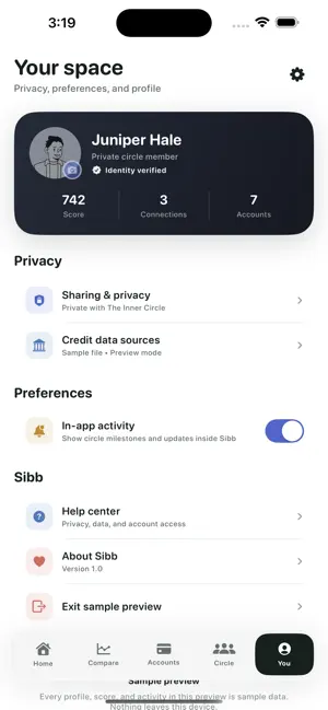 Sibb Credit screenshot 1