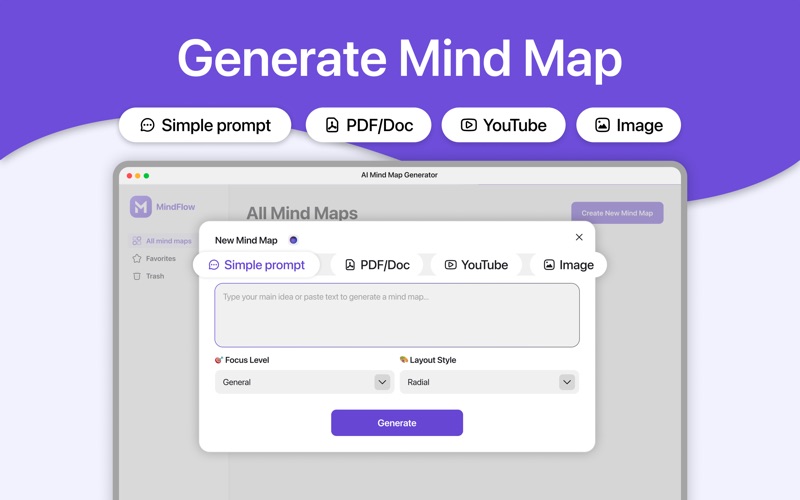 Mind Map Maker - Infographics iPhone screenshot