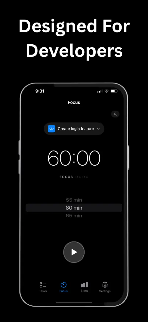 #1. Focus timer for dev : DevMind (iOS) โดย: Mahmoud Ramadan