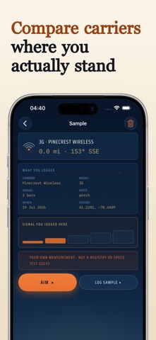 SignalScout Cell Tower Locator iPhone screenshot