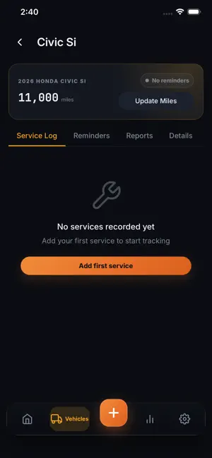 RevLog: Vehicle Service Log screenshot 4