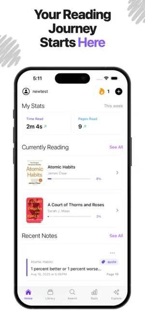Bookd: Reading Tracker & TBR screenshot 2