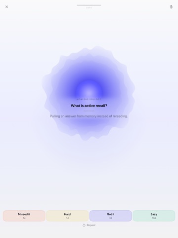 Cue: Hands-Free Flashcards iPad screenshot