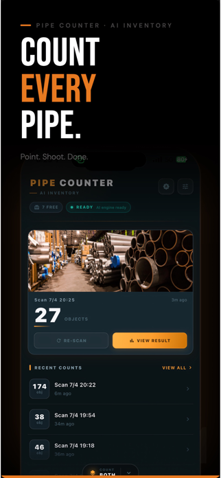 Pipe Counter: AI Inventory Screenshot 1 of 8