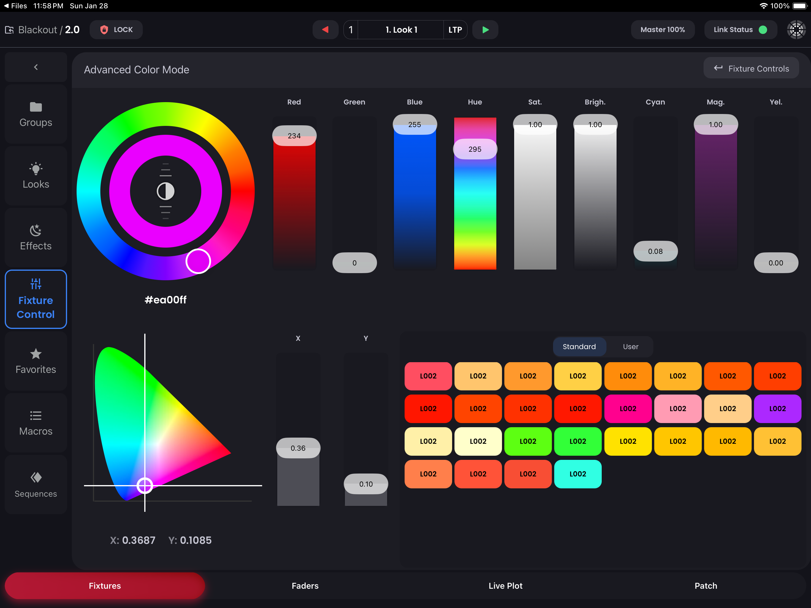 Blackout Lighting Console