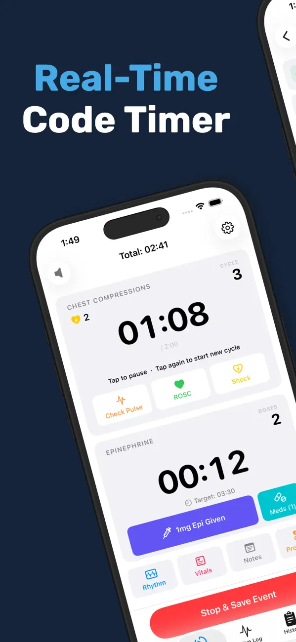 #1. MedCode - Code blue timer (iOS) di: Coastal Labs Studio LLC