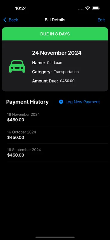 Bill Organiser screenshot 2 of 6