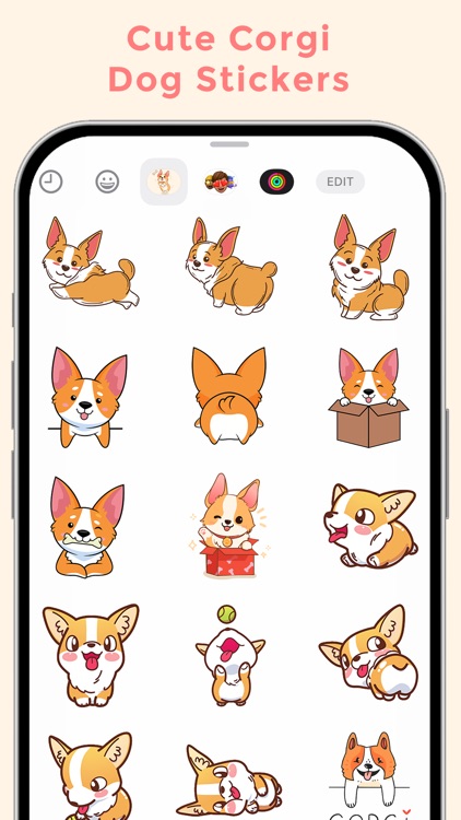 Cute Corgi Dog Stickers