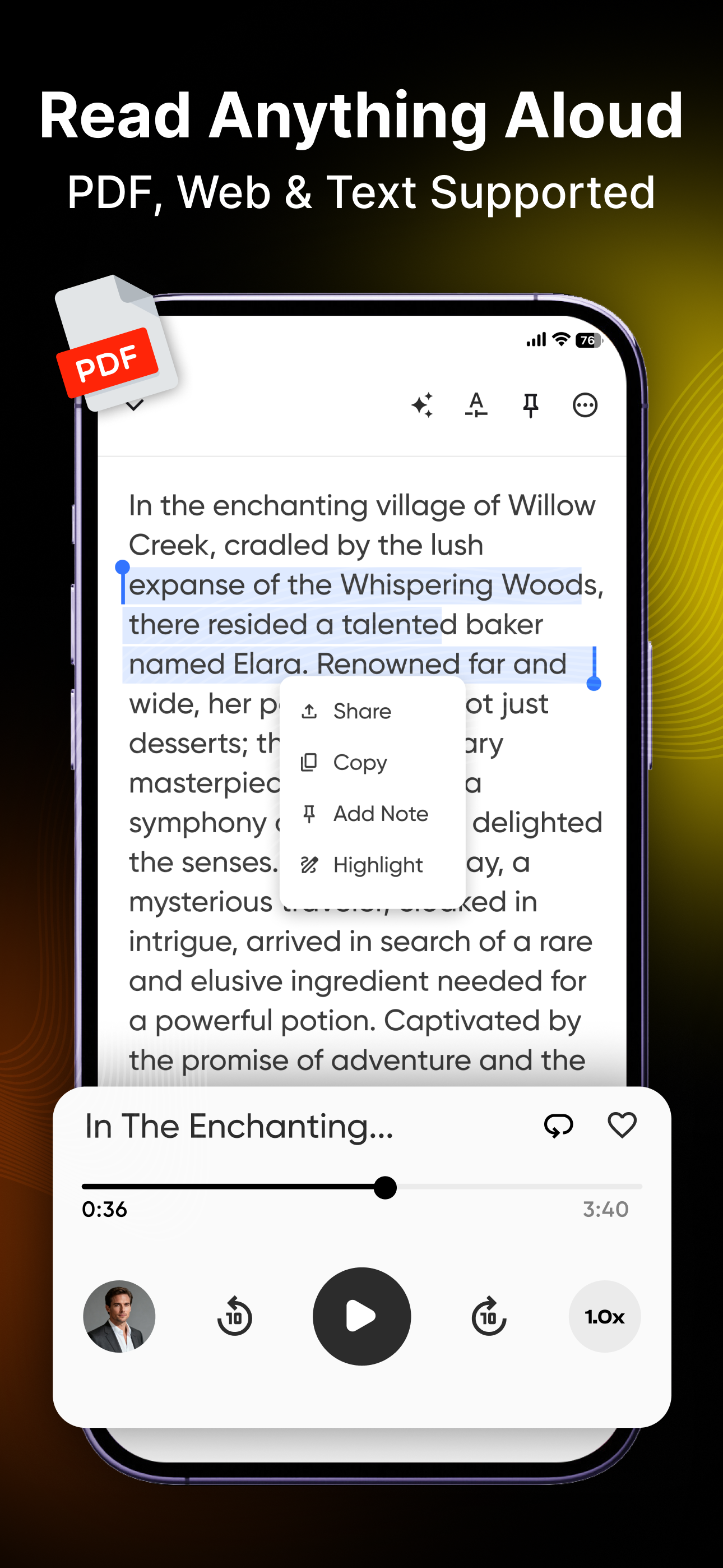 AI Text to Speech: Audio Books screenshot 2