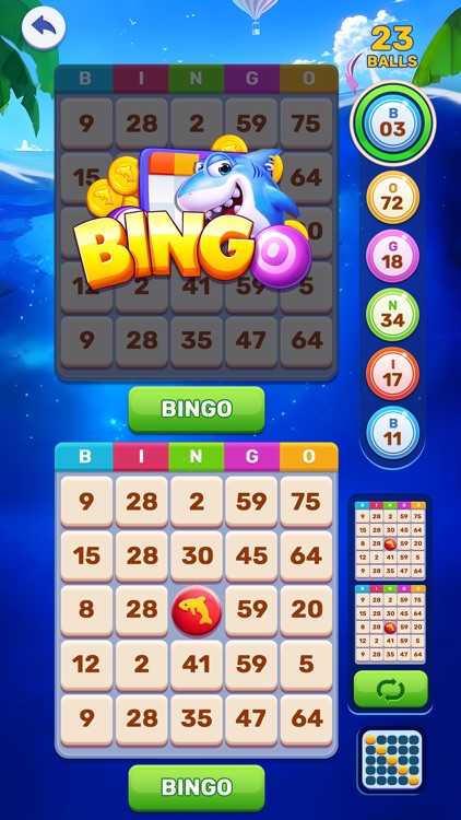 Sharkie Bingo-Ocean Party