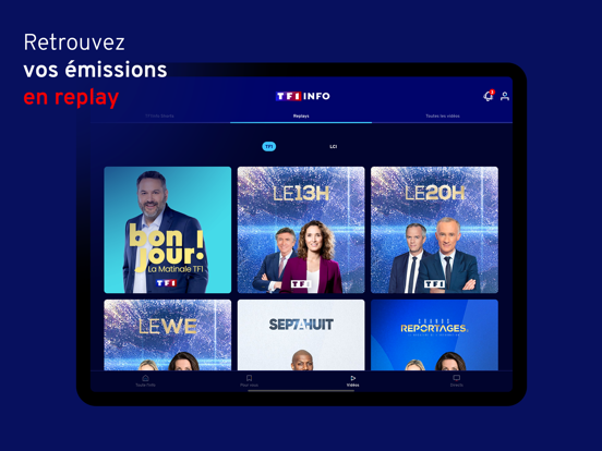TF1 INFO - LCI : Actualités iPad screenshot 5 - News app