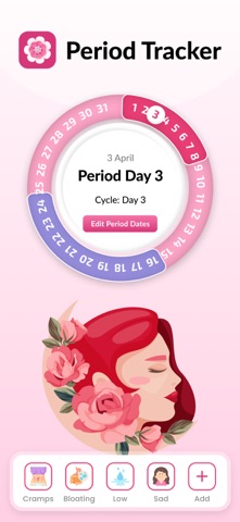 Period Tracker & Ovulation App Screenshot 1 of 6