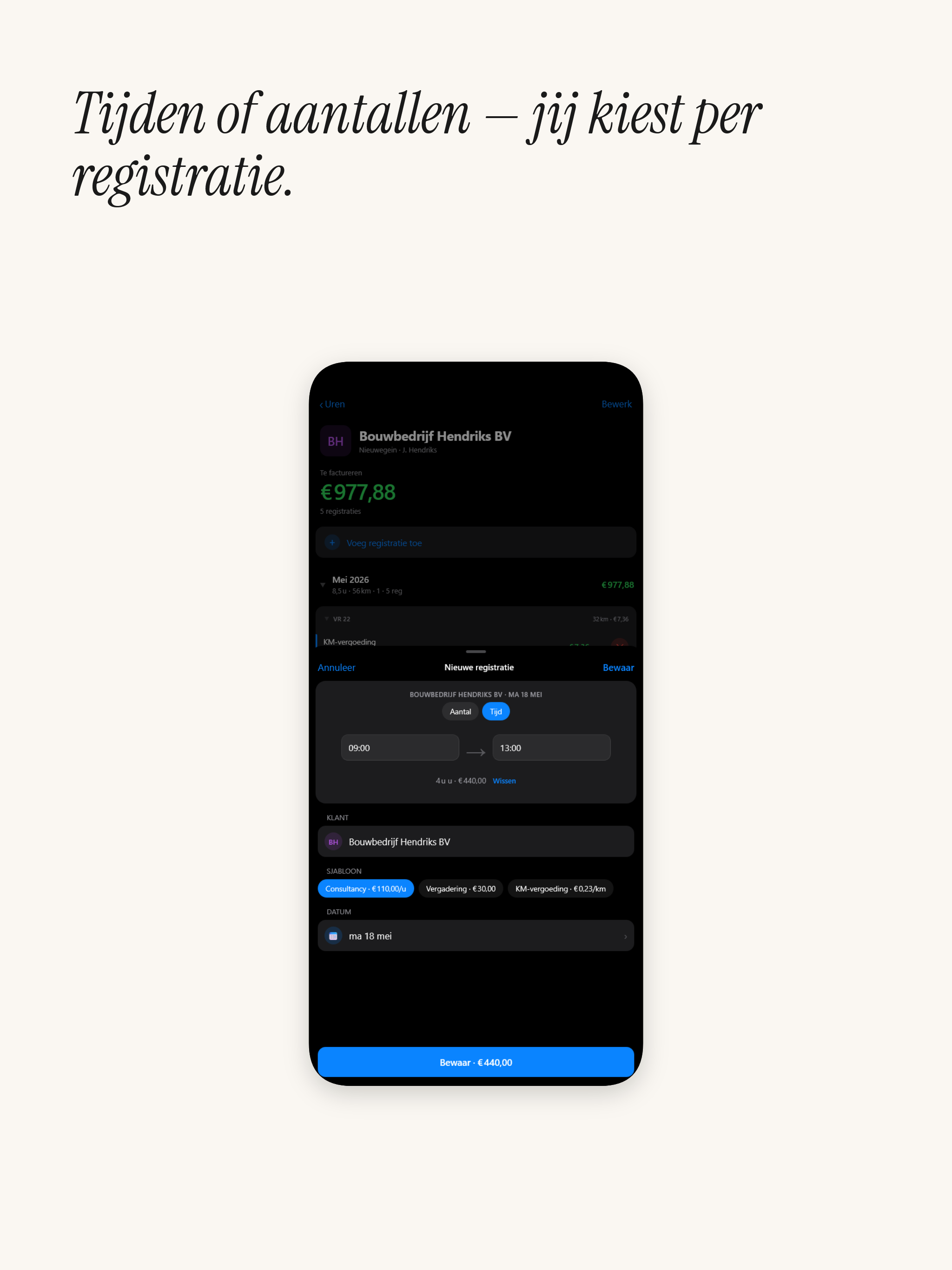 ZZP Uren registreren screenshot 10