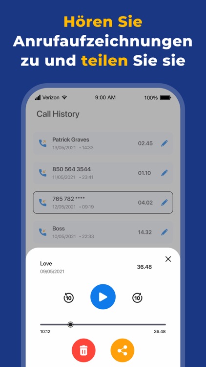 Telefonat Anruf Aufnehmen Grab screenshot-3