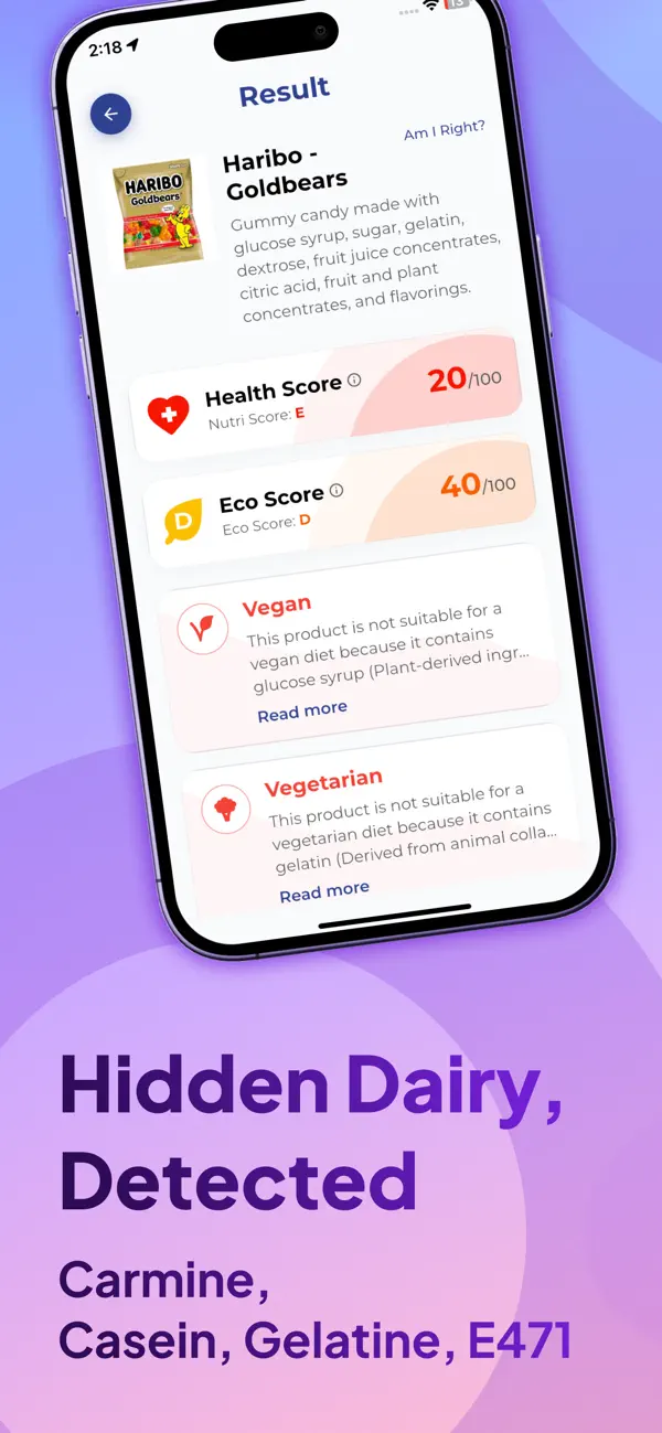 Screenshot #2 pour Food Check AI: Vegan Checker