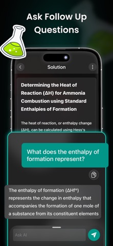 Chemistry Solver Homework AI iPhone screenshot