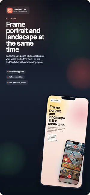 TwinFrame Cam screenshot 1