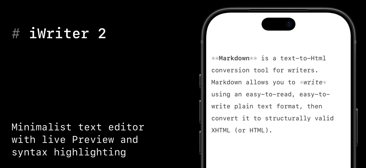 iWriter 2 screenshot 1