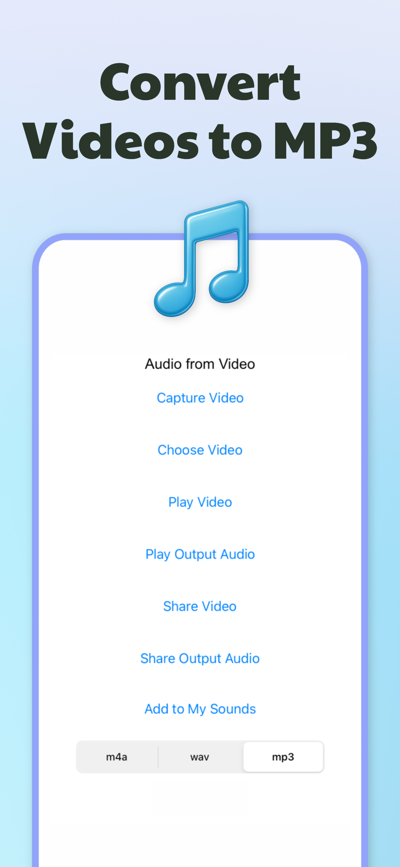 Video to MP3: Convert to Audio