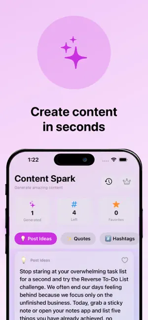 Content Spark screenshot 1