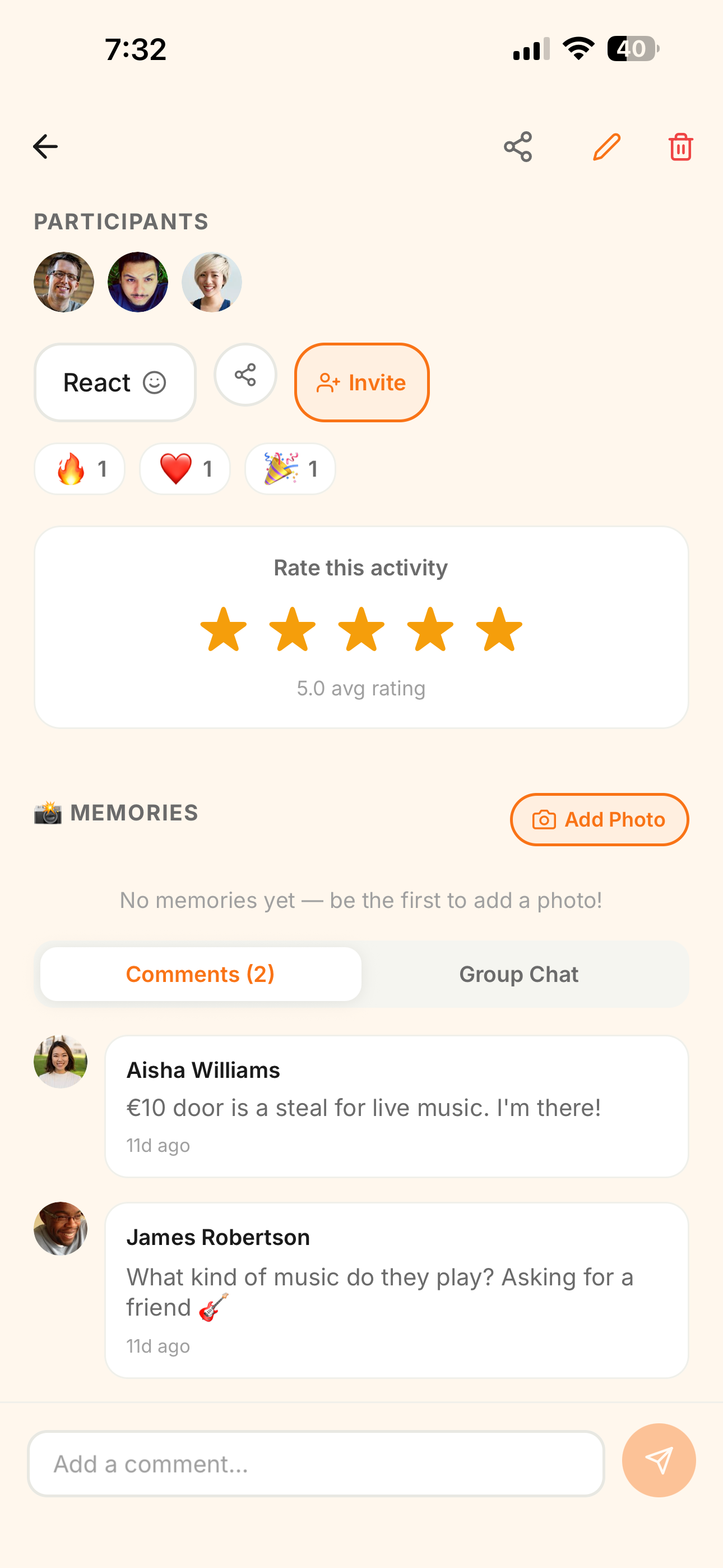 Join Me Up – Plan Activities screenshot 5