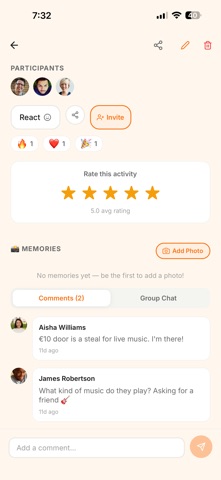 Join Me Up – Plan Activities screenshot