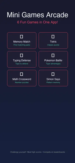Mini Games Arcade screenshot 1