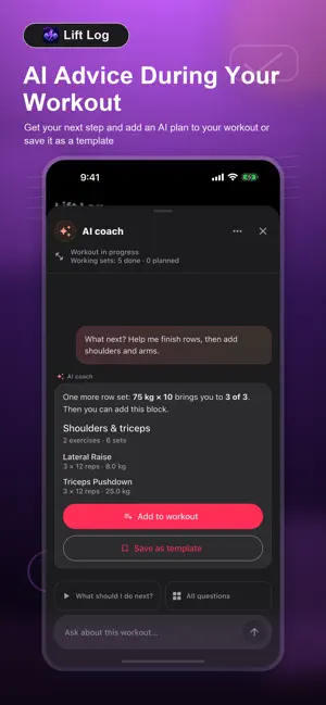Lift Log — Gym Tracker screenshot 2