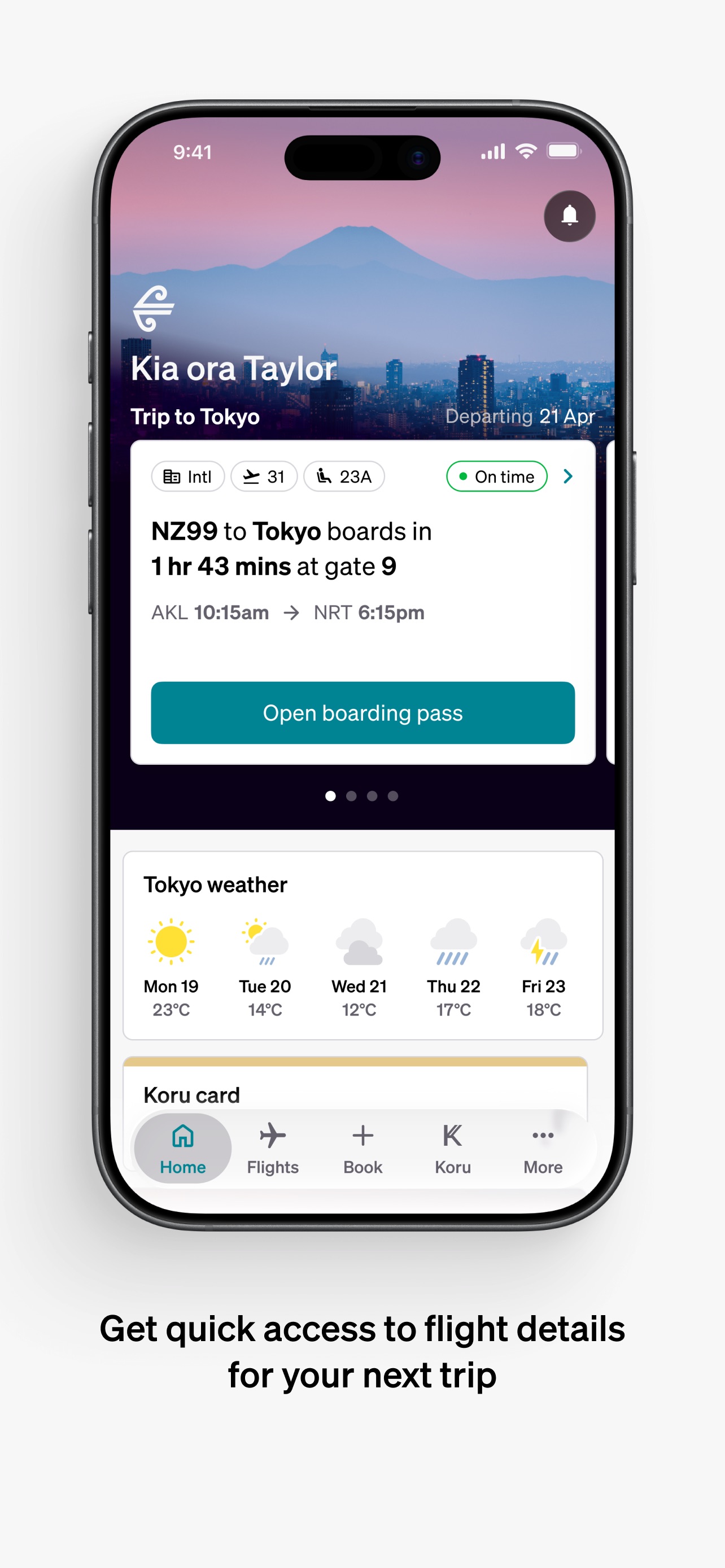 Screenshot 1 of Air NZ