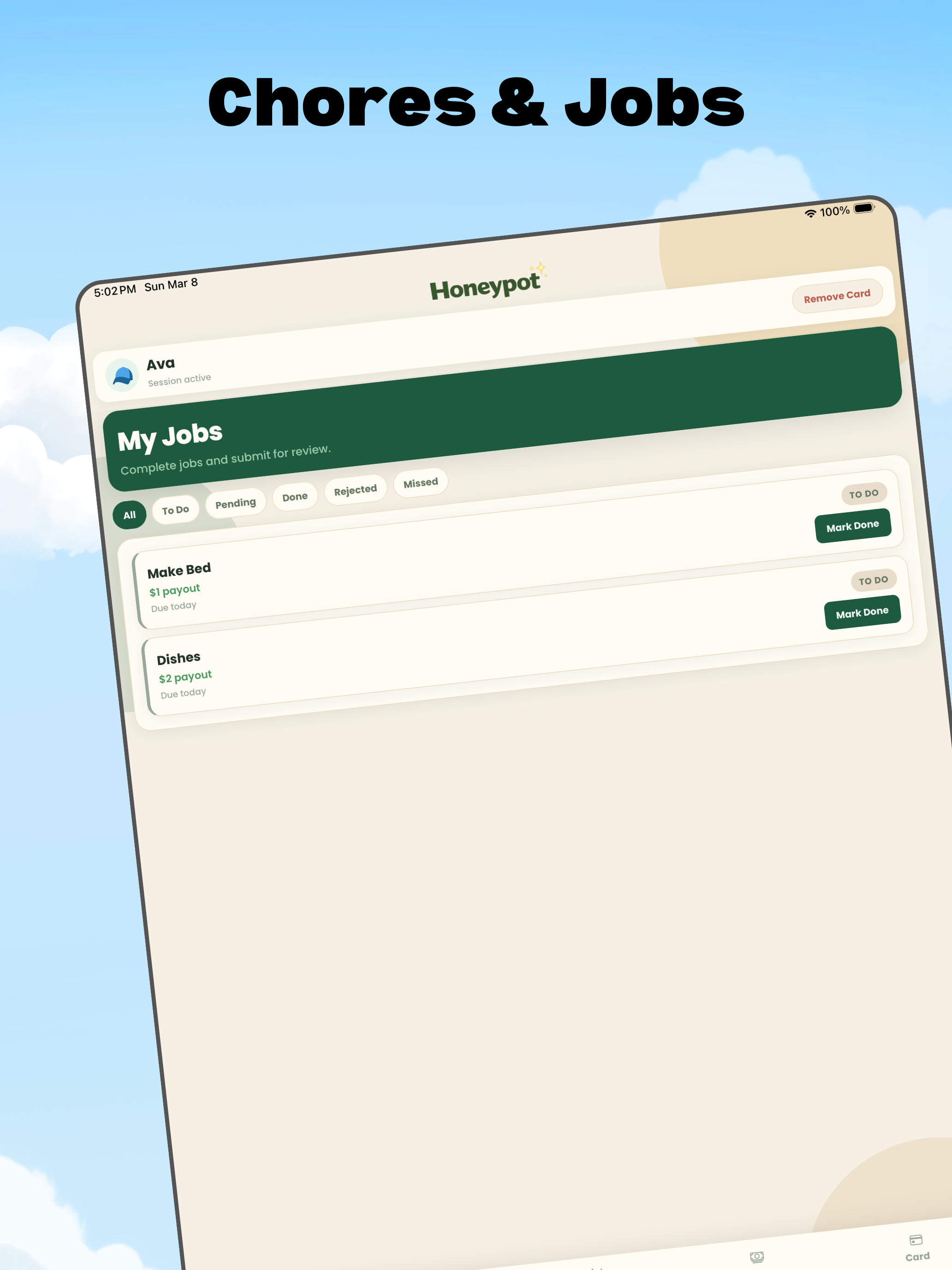 Honeypot: Chores & Allowance